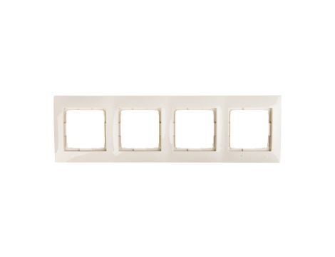 Simon 54 Premium Ramka poczwórna kremowa DR4/41