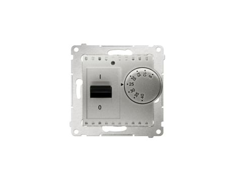 Simon 54 Regulator temperatury z czujnikiem zewn.5-40C IP20 srebrny mat DRT10Z.02/43