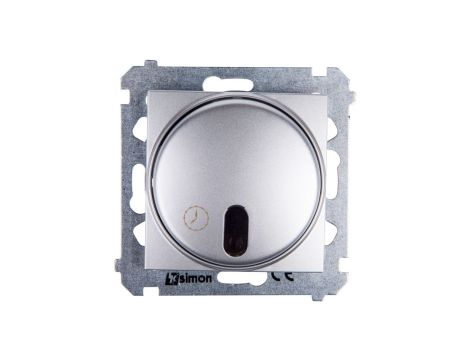 Simon 54 Łącznik z opóźnieniem wyłaczenia i przekaźnikiem srebrny mat DWC10P.01/43