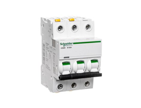 Wyłącznik nadprądowy 3P B 63A 6kA AC iC60N-B63-3 Acti9 A9F03363