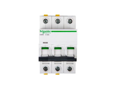Wyłącznik nadprądowy 3P C 63A 6kA AC iC60N-C63-3 Acti9 A9F04363