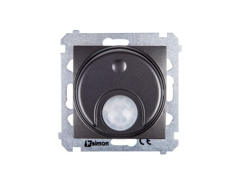 Simon 54 Czujnik ruchu z przekaźnikiem i zabezpieczeniem antracyt DCR11P.01/48