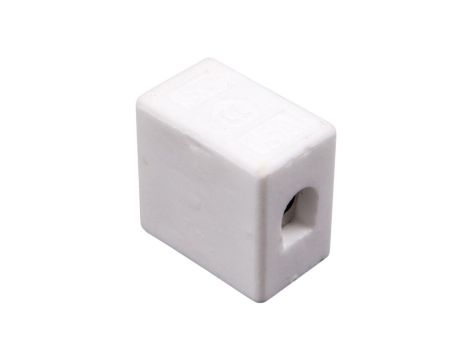 Złączka gwintowa porcelanowa 10mm 1-tory biała CPO-15A-1P 80721516