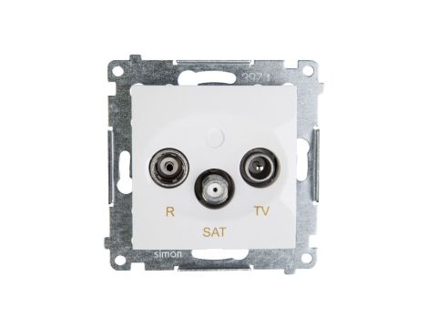 Simon 54 Gniazdo antenowe RD/TV/SAT końcowe białe DASK.01/11