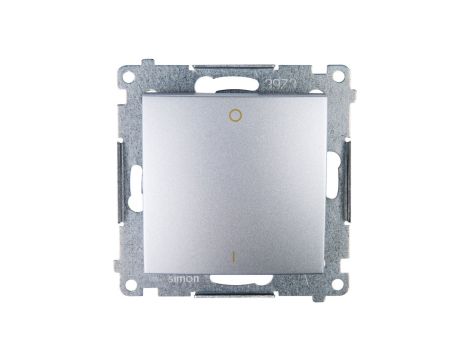 Simon 54 Łącznik dwubiegunowy srebrny mat DW2A.01/43