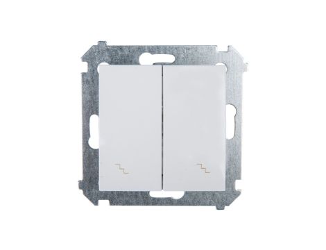 Simon 54 Łącznik schodowy podwójny biały DW6/2.01/11