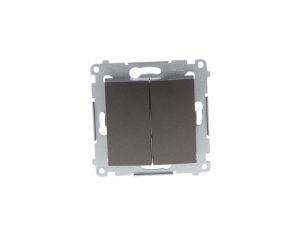 Simon 54 Łącznik świecznikowy, szybkozłącza, antracyt DW5B.01/48