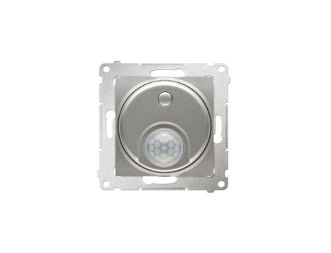 Simon 54 Czujnik ruchu z przekaźnikiem srebrny mat DCR10P.01/43