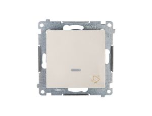 Simon 54 Przycisk /dzwonek/, szybkozłącza, kremowy DD1L.01/41
