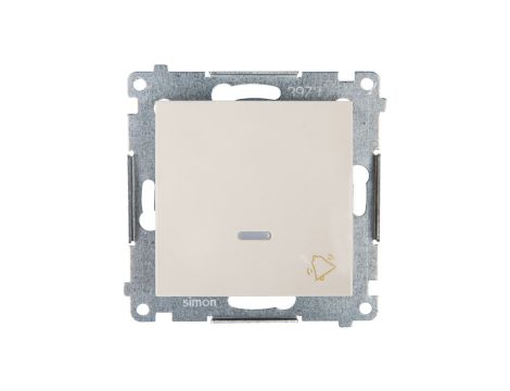 Simon 54 Przycisk /dzwonek/, szybkozłącza, kremowy DD1L.01/41
