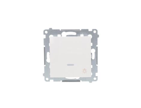 Simon 54 Przycisk /światło/ z podświetleniem, szybkozłącza, biały DS1L.01/11