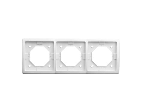 Simon Basic Standard Ramka bryzgoszczelna potrójna IP44 z uszczelką biała BMR3B/11