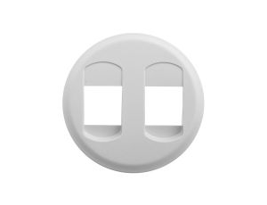 CELIANE Plakietka gniazda głośnikowego podwójnego biała 068212