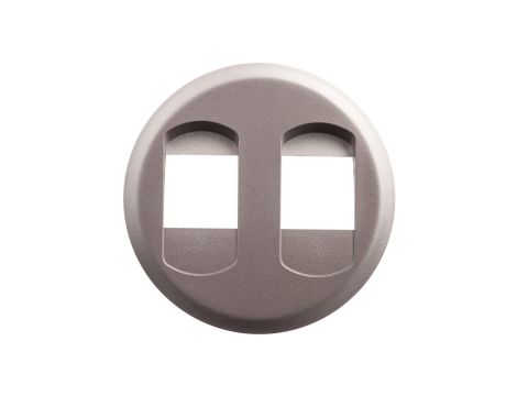 CELIANE Plakietka gniazda głośnikowego podwójnego tytan 068512