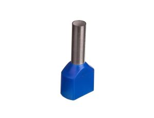Końcówka tulejkowa izolowana TID 2x2,5mm2/10mm niebieska cynowana TID2x2,5L10 /100szt./