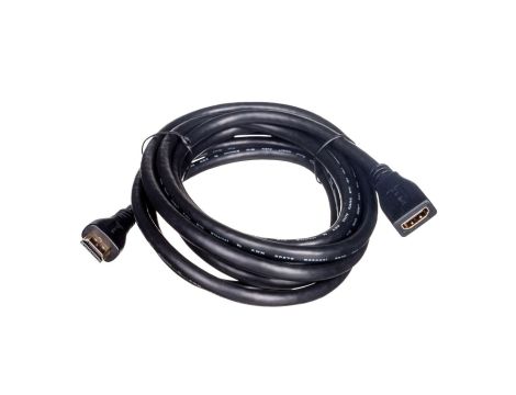 Kabel przedłużający HDMI Highspeed 1.4 z Eth. GOLD Typ HDMI A/HDMI A, M/Ż czarny 3m AK-330201-030-S