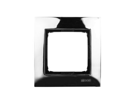 Simon 54 Premium Ramka pojedyncza metalowa ciemna stal DR1/67