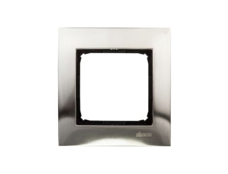 Simon 54 Premium Ramka pojedyncza metalowa inox DR1/61