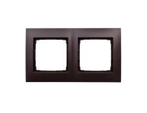 Simon 54 Premium Ramka podwójna brąz mat /do karton-gips/ DRK2/46