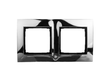 Simon 54 Premium Ramka podwójna metalowa chrom DR2/63