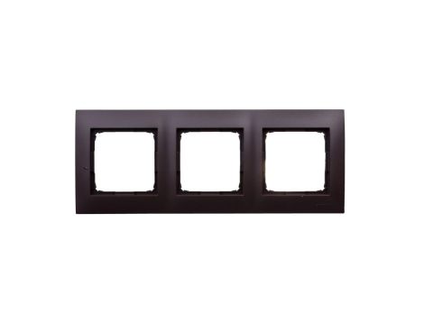 Simon 54 Premium Ramka potrójna brąz mat /do karton-gips/ DRK3/46