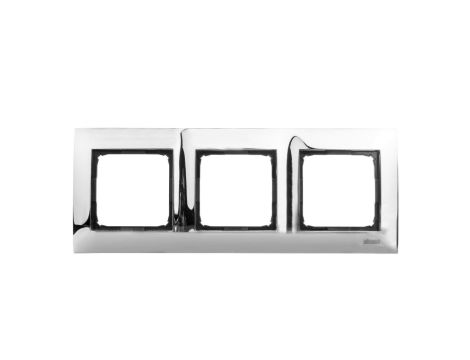 Simon 54 Premium Ramka potrójna metalowa chrom DR3/63