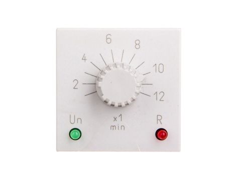 Przekaźnik czasowy 2P 5A 1-12min 220-230V AC/DC załączanie na nastawiony czas RTX-133 220/230 12MIN