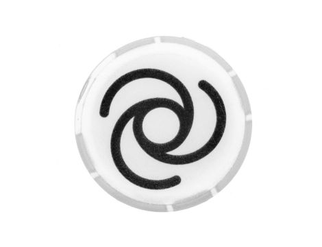 Soczewka przycisku 22mm płaska biała z symbolem AUTOMATYCZNY PRZEBIEG M22-XDL-W-X10 218308