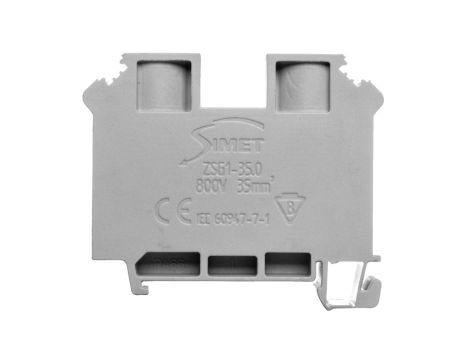 Złączka szynowa 2-przewodowa 2,5mm2 szara 037261 /50szt./