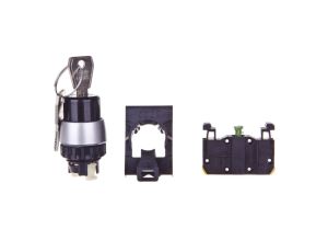 Przełącznik 3 położeniowy klucz 22mm czarny 1Z bez samopowrotu ST22-SAAA-10.