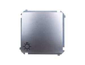 Simon Basic Przycisk /światło/, szybkozłącza, stal inox BMS1.01/21
