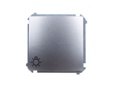 Simon Basic Przycisk /światło/, szybkozłącza, stal inox BMS1.01/21