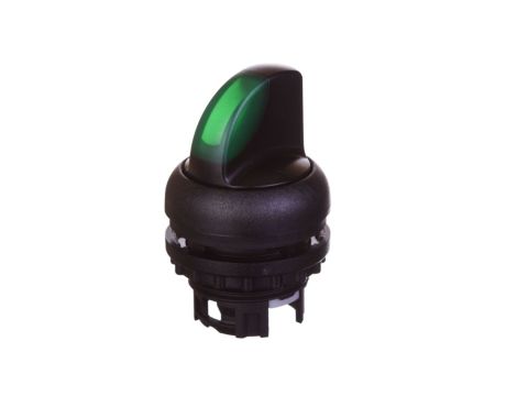 Napęd przełącznika 2 połóżeniowy zielony z podświetleniem bez samopowrotu M22S-WRLK-G 216828