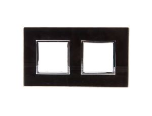 DANTE Ramka podwójna szkło BLACK GLASS 4509182