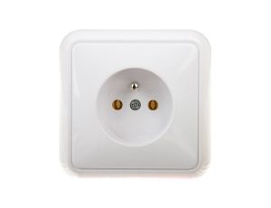 COSMO Gniazdo pojedyncze z/u białe 300432