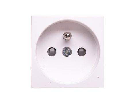 KOS45 Moduł - gniazdo pojedyncze z/u z przesłonami białe 350434