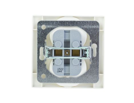 KARO Gniazdo podwójne z/u ecru perłowy GP-2SZ/42