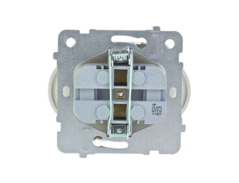 KARO Gniazdo podwójne z/u ecru perłowy GP-2SRZ/m/42