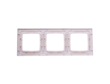 KARO Ramka potrójna ecru perłowy R-3S/42