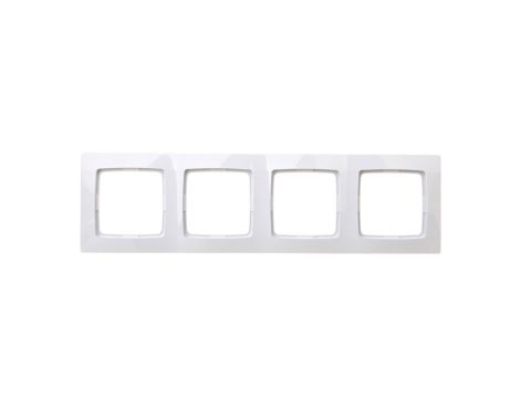 KARO Ramka poczwórna biała R-4S/00
