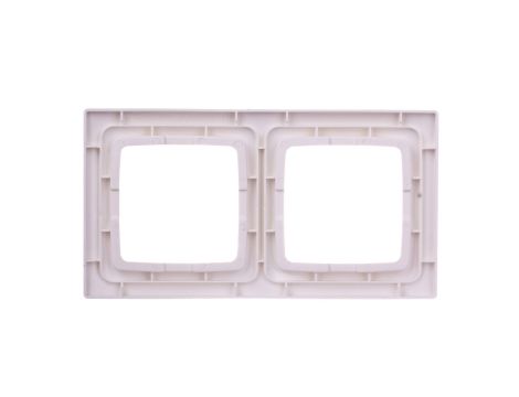 KARO Ramka podwójna ecru perłowy R-2S/42