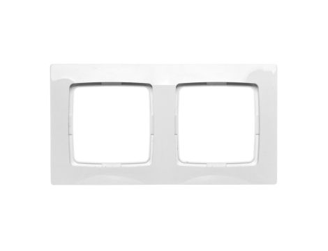 KARO Ramka podwójna biała R-2S/00