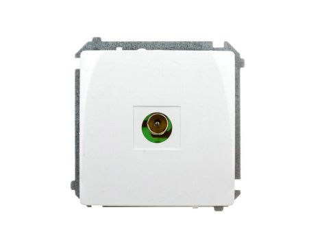 Simon Basic Gniazdo antenowe pojedyncze końcowe białe BMAK3.01/11