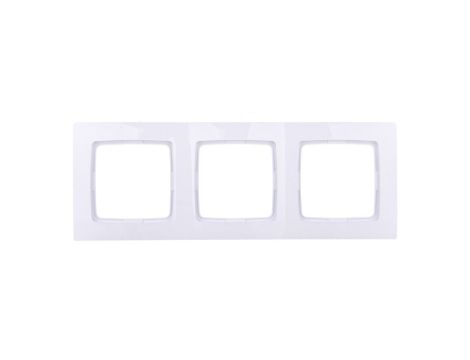KARO Ramka potrójna biała R-3S/00