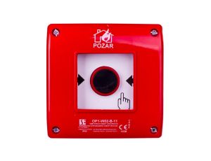 Przycisk ppoż. podtynkowy 1Z 1R czerwony OP1-W02-B11