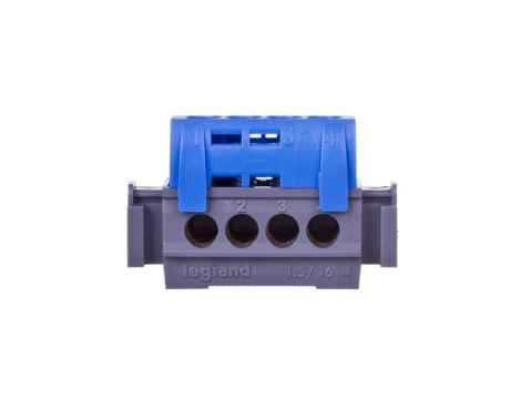 Listwa przyłączowa 4-otwory niebieska IP2x N-4 1,5-16 mm2 004840
