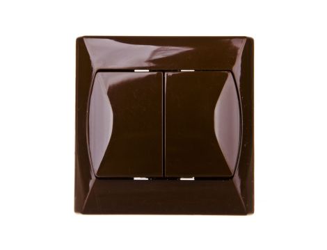 AKCENT Łącznik schodowy podwójny brązowy ŁP-10A/24