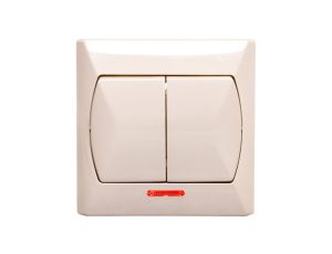 AKCENT Łącznik świecznikowy z podświetleniem beżowy ŁP-2AS/01