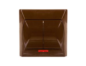 AKCENT Łącznik świecznikowy z podświetleniem brązowy ŁP-2AS/24