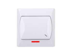 AKCENT Łącznik schodowy z podświetleniem biały ŁP-3AS/00